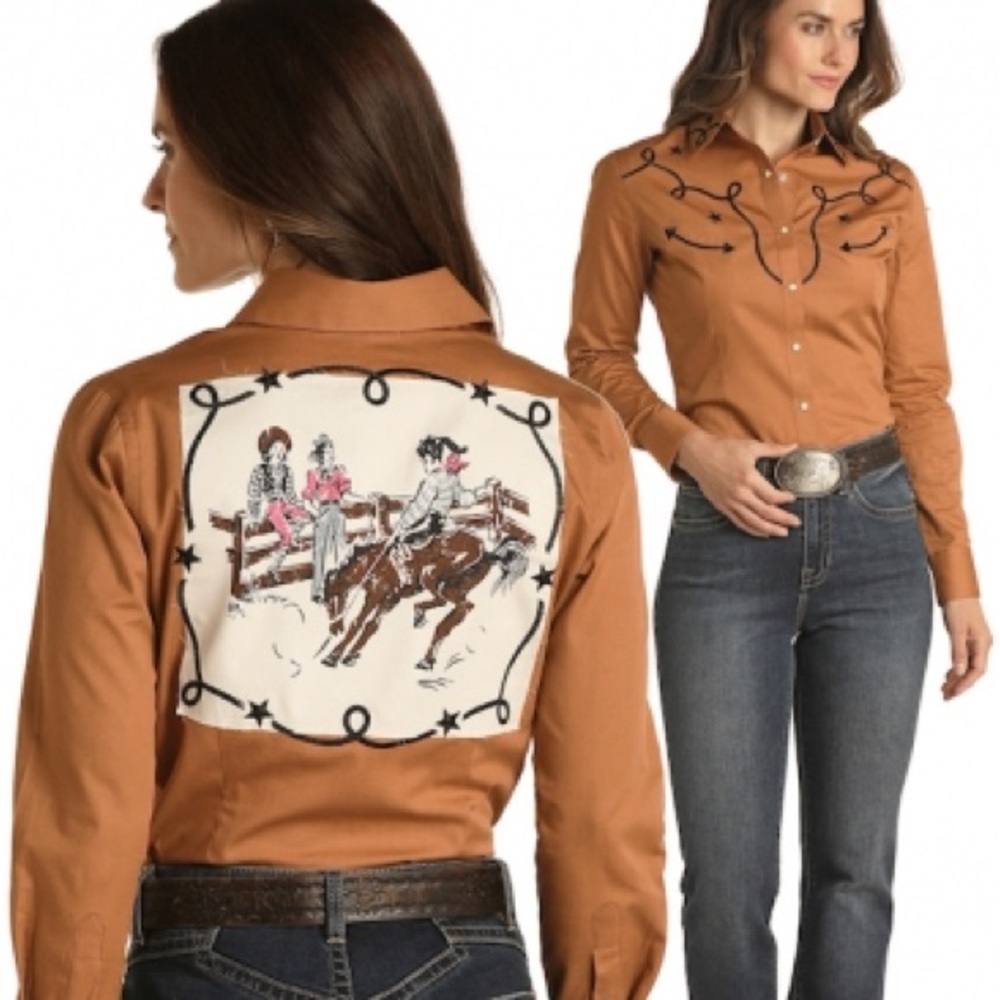 Panhandle® Ladies' Retro Bronc Rider Shirt